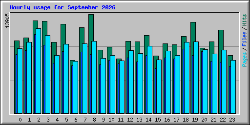 Hourly usage for September 2026